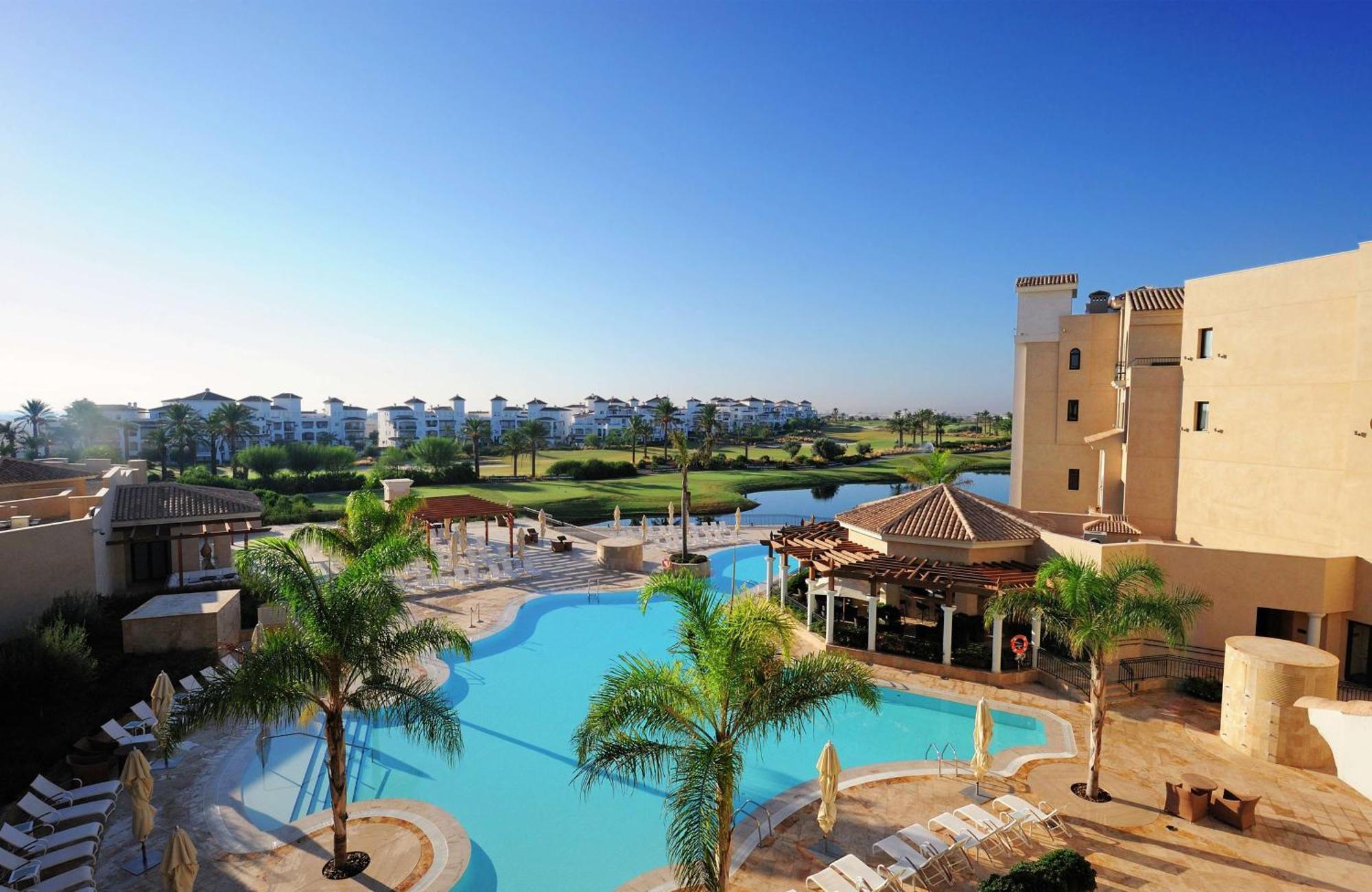 Doubletree By Hilton La Torre Golf Resort Roldán Zewnętrze zdjęcie View of the pool at the clubhouse